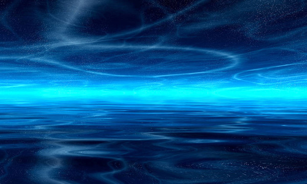 深藍色的