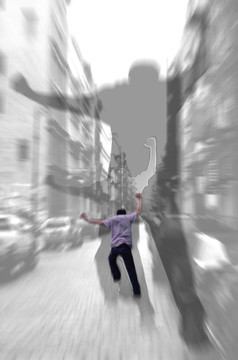 跑了！