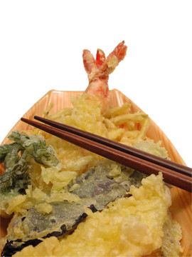 天婦羅和筷子裁剪路徑