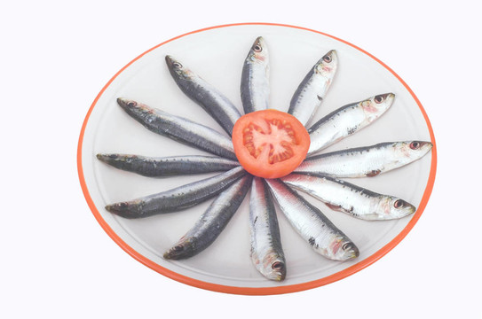 新鮮的沙丁油魚(yú)打