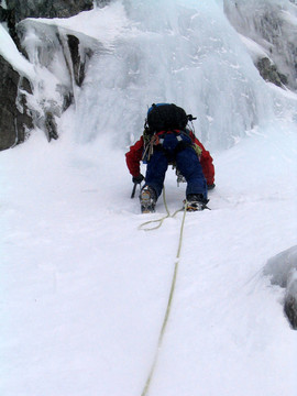 冬天的冰登山