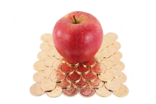 紅蘋果和金色