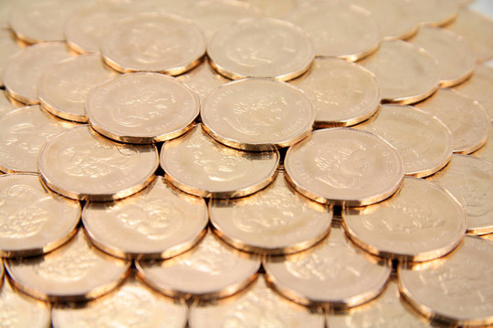 金色的硬幣