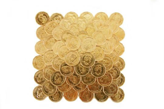 金色的硬幣