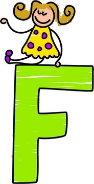 字母F的女孩