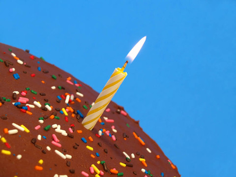 蠟燭生日蛋糕