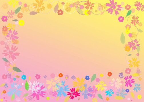 陽光明媚的花朵