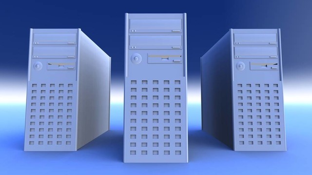藍(lán)色的電腦