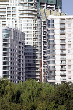 城市的公寓樓