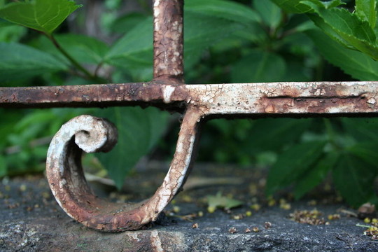 生銹的柵欄