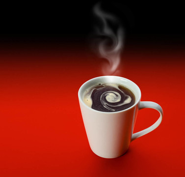 白色的咖啡杯