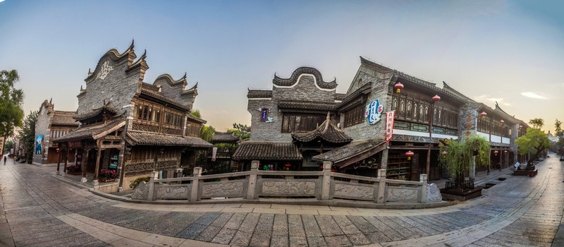 臺兒莊古城街景風(fēng)光接片