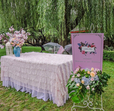 戶外婚禮簽到臺