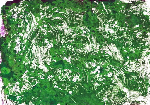 水彩monoprint