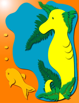 海的插圖