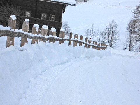 雪中的鄉(xiāng)村路