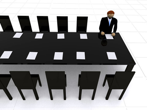 公司會(huì)議- 3D插圖