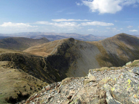 從hopegill頭觀；英格蘭湖區(qū)；英國(guó)
