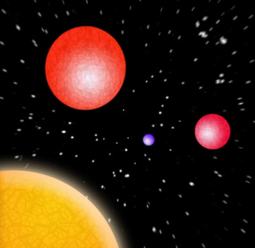 太空中的3D行星