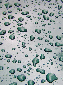 綠色的雨點