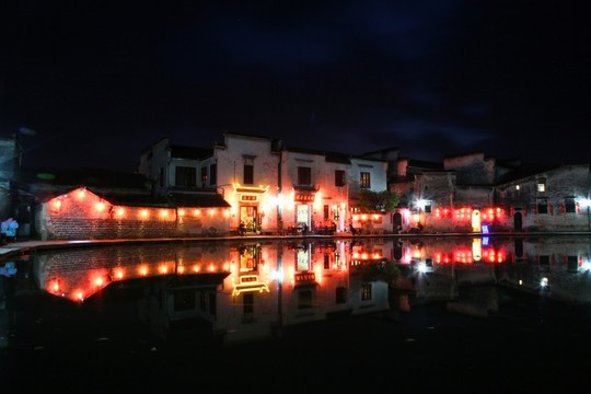 安徽宏村 宏村夜景