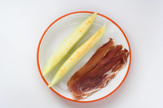 甜瓜和火腿