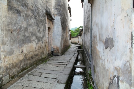 安徽宏村 古巷道