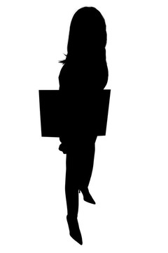 女人與符號的輪廓