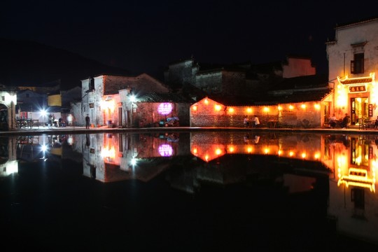 安徽宏村 宏村夜景