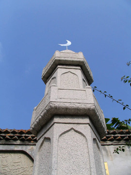 在中國古老的清真寺