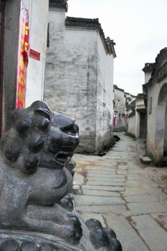 安徽宏村 古巷道
