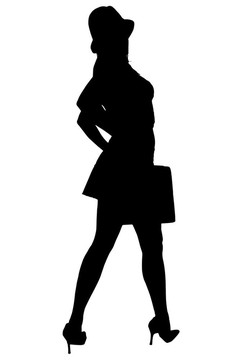 婦女剪影