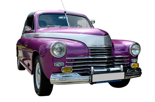 紫色復(fù)古車