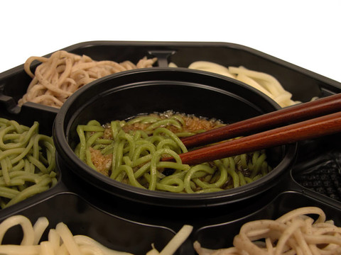蕎麥面盒和筷子