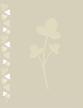 文具：Flowers和葉子