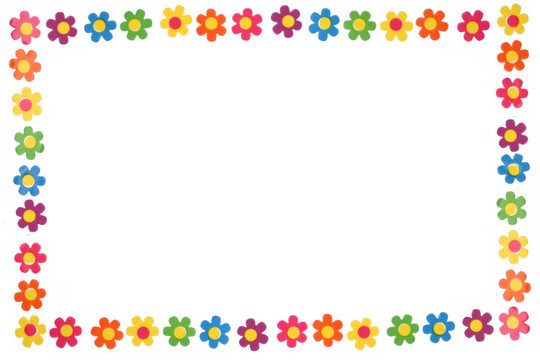 五顏六色的花朵