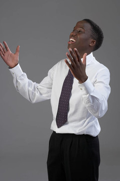 贊美的灰色背景