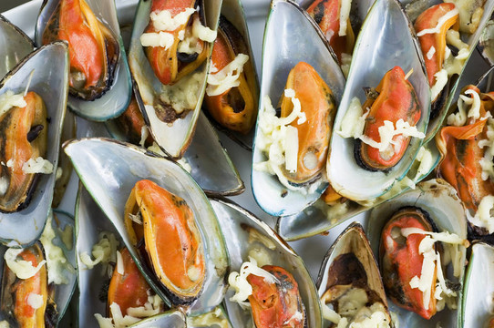烤mussles
