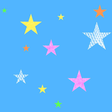 藍色的星星。