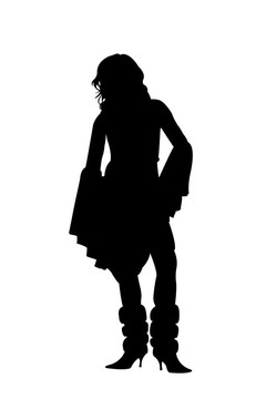 婦女剪影
