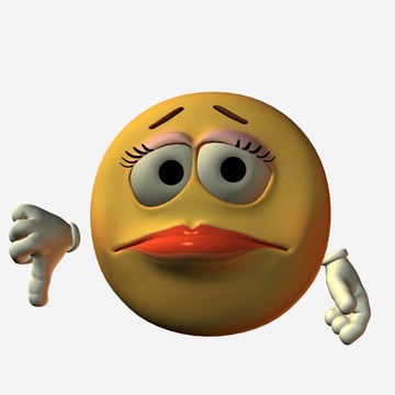 微笑-拇指向下