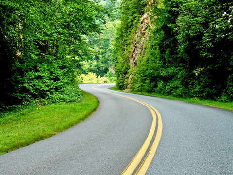 公路上的陽光