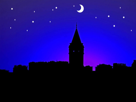夜晚的風景