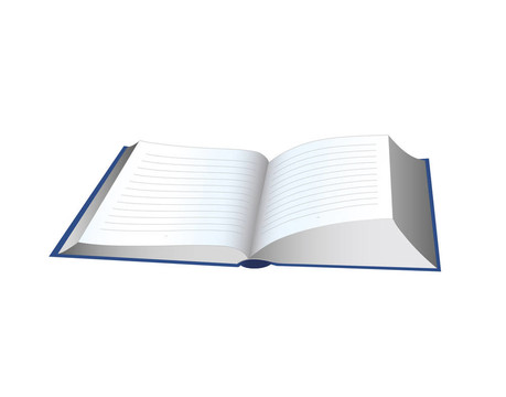 打開的書