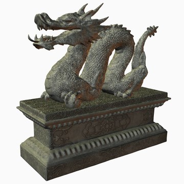 亞洲龍的雕像