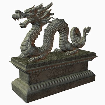 亞洲龍的雕像