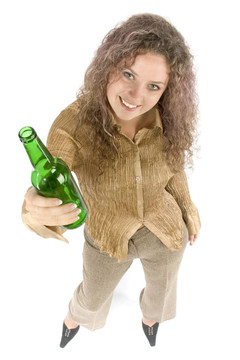 女人和啤酒