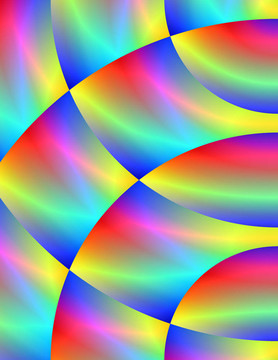 抽象的Bright Rainbow分形