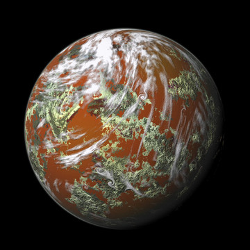 渲染的星球