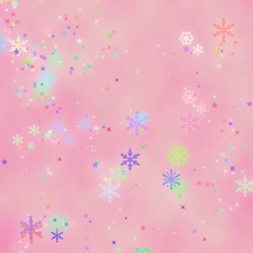 彩色的雪花